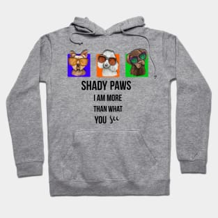 Shady Paws Dogs Wearing Oversized Sunglasses Hoodie